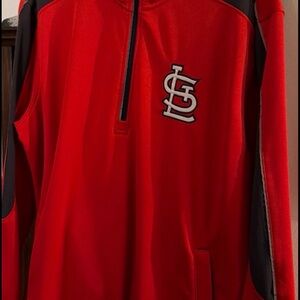 Genuine Merchandise Red and Black Lightweight Jacket